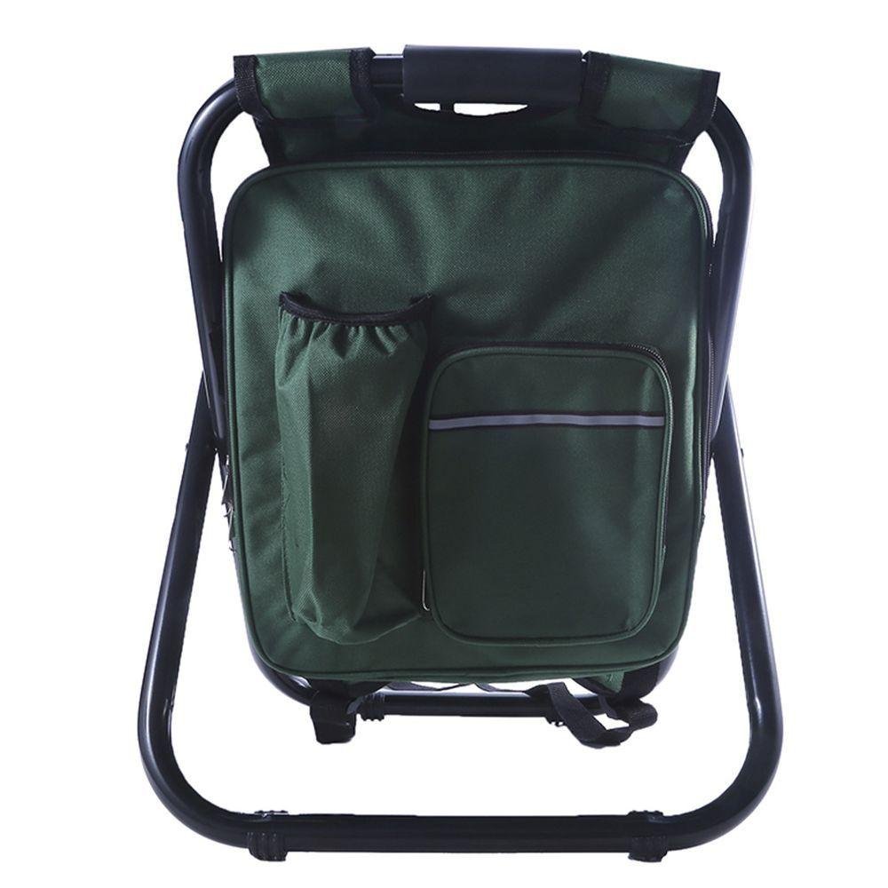 Cadeira Mochila Bolsa Semi Termica 2 em 1 Banqueta Portatil Piquenique Fila Espera Camping Pesca - 5