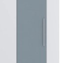 Ver imagem 4 de Guarda Roupa Canto Obliquo 70cm 1 Porta Taiga Branco/grey L01 - Mpozenato