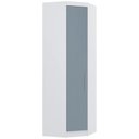 Ver imagem 1 de Guarda Roupa Canto Obliquo 70cm 1 Porta Taiga Branco/grey L01 - Mpozenato