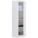 Ver imagem 3 de Guarda Roupa Canto Obliquo 70cm 1 Porta Taiga Branco/grey L01 - Mpozenato