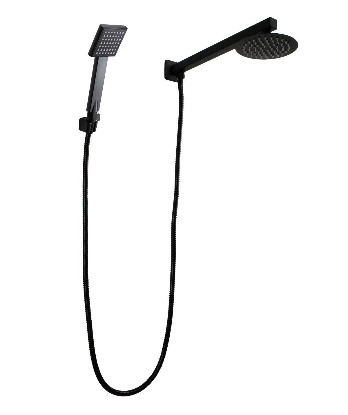 Ducha Redonda 15 Cm Inox com Ducha Manual Quadrado Abs com Trava - 2