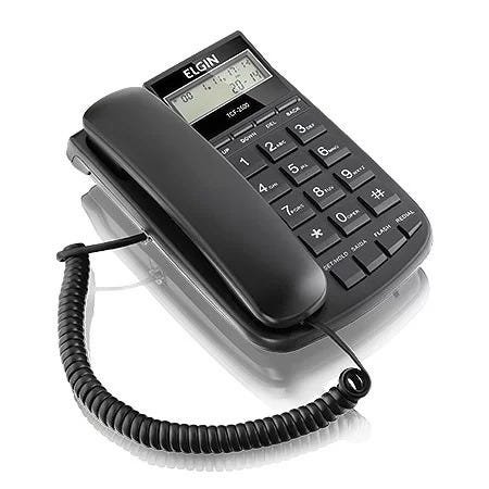Telefone com Fio - Bloqueio de Ligacoes Digital - Identificador de Chamadas Dtmf/Fsk Tcf 2500 Preto - 2