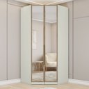 Ver imagem 1 de Canto Closet Modulado 2 Portas com Espelho 3 Gavetas Bellagio Casa 812