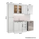 Ver imagem 5 de Armário de Cozinha Completa com Balcão Milla Willow Carraro Branco
