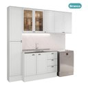 Ver imagem 3 de Armário de Cozinha Completa com Balcão Milla Willow Carraro Branco