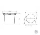 Ver imagem 2 de Lixeira de Embutir Clean 5 Litros Tramontina 94518005 - Inox