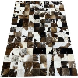 Tapete de couro marrom malhado escuro 1,00x1,50 s/b peça 10 - 1