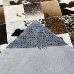 Tapete de couro marrom malhado escuro 1,00x1,50 s/b peça 10 - 3