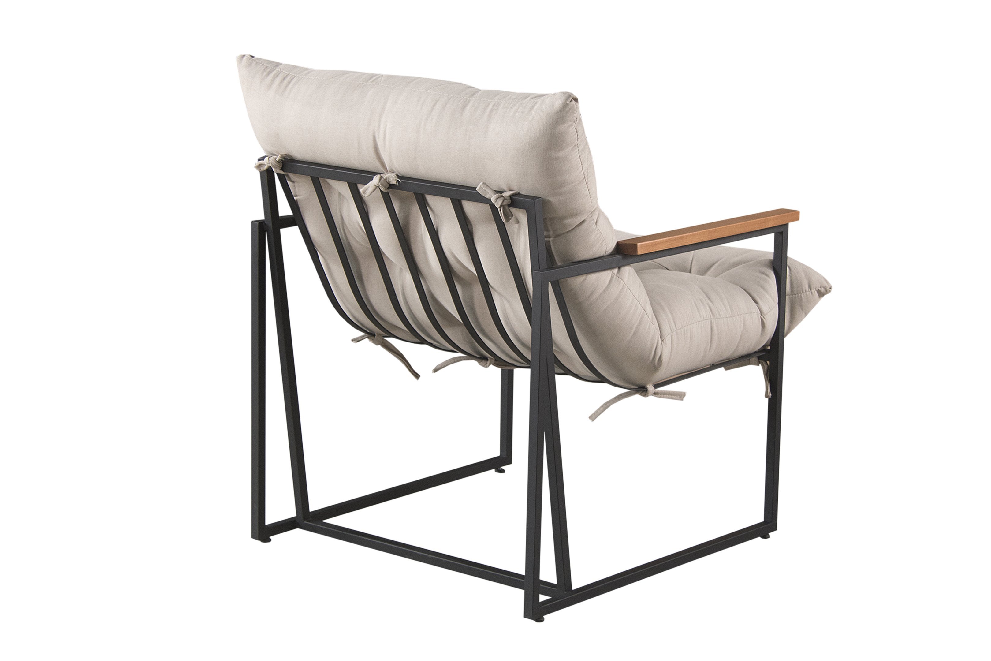 Cadeira Decorativa Quarto Poltrona Bia Luxo Confortável Sala - 2