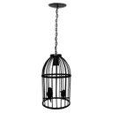 Ver imagem 4 de Lindo Lustre Artesanal para Iluminação de Área De Churrasqueira - Preto