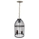 Ver imagem 4 de Lustre Simples Na Gaiola Artesanal Moderno Para Decoração de Sala Retro - Verniz