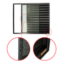 Ver imagem 2 de Veneziana Alumínio Confort 3F.120 x 120 V.Liso Preto Brimak