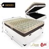 Cama Box Baú Viúva + Colchão Molas Ensacadas Castor Class Pocket Híbrido One Face 128x188x67cm - 2