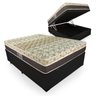 Cama Box Baú Viúva + Colchão Molas Ensacadas Castor Class Pocket Híbrido One Face 128x188x67cm - 1