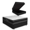 Ver imagem 1 de Cama Box Baú Casal + Colchão de Espuma D33 Castor Black White Double Face 138x188x69cm