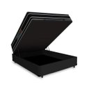 Ver imagem 4 de Cama Box Baú Casal + Colchão de Espuma D33 Castor Black White Double Face 138x188x69cm