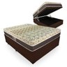 Cama Box Baú Viúva + Colchão Molas Ensacadas Castor Class Pocket Híbrido One Face 128x188x67cm - 1