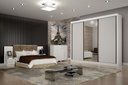 Ver imagem 4 de Guarda Roupa Casal 100% Mdf São Paulo Gold 03 Portas com 01 Porta Espelho 06 Gavetas Leifer