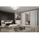 Ver imagem 4 de Guarda Roupa Casal 100% Mdf São Paulo Gold 03 Portas com 01 Porta Espelho 06 Gavetas Leifer