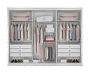 Ver imagem 3 de Guarda Roupa Casal 100% Mdf São Paulo Gold 03 Portas com 01 Porta Espelho 06 Gavetas Leifer