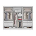 Ver imagem 3 de Guarda Roupa Casal 100% Mdf São Paulo Gold 03 Portas com 01 Porta Espelho 06 Gavetas Leifer