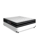 Ver imagem 1 de Cama Box Casal + Colchão de Espuma D33 Castor Black White Double Face 138x188x62cm