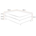 Ver imagem 2 de Cama Box Casal + Colchão de Espuma D33 Castor Black White Double Face 138x188x62cm