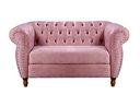 Ver imagem 2 de Sofá Nobreza 2 Lugares Cor Suede Rosa