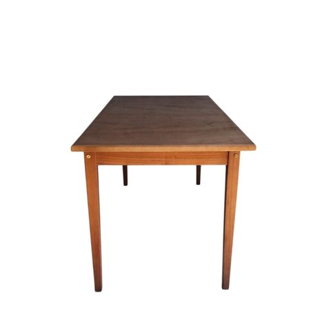 Mesa Retangular de Jantar Madeira e Multilaminado Naval Castanho