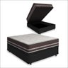 Cama Box com Baú Viúva + Colchão de Molas Anjos Classic Superlastic 128 Cm - 1