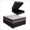 Ver imagem 1 de Cama Box com Baú Viúva + Colchão de Molas Anjos Classic Superlastic 128 Cm