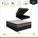 Ver imagem 2 de Cama Box com Baú Viúva + Colchão de Molas Anjos Classic Superlastic 128 Cm
