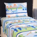 Ver imagem 5 de Jogo de Lençol Solteiro 100% Algodão Infantil Menino Dinossauro 3 Peças