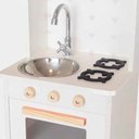 Ver imagem 4 de Kit Livro Mini Cozinha Infantil com Pia Fogão e Microondas - Branco