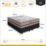 Cama Box Queen com Colchão de Molas Ensacadas Anjos Classic 158 Cm - 3