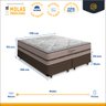 Cama Box Queen com Colchão de Molas Ensacadas Anjos Classic 158 Cm - 3