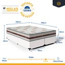 Ver imagem 3 de Cama Box com Colchão de Molas Ensacadas D'Angelis Classic Queen 158cm