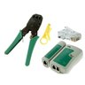 Kit Alicate Crimpar + testador Cabo Rede +10 Conectores Rj45 - 1