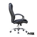 Ver imagem 4 de Cadeira de Escritório Presidente Base Cromada com Rodinha Fox Racer Preta Ut-c300