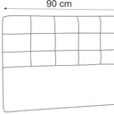 Ver imagem 3 de Cabeceira Solteiro Ana Luisa 90 Cm Suede Marfim