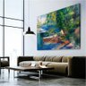 Quadro Na Beira Da Agua Pierre Auguste Renoir:120x80 cm/BORDA INFINITA - 2