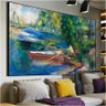 Quadro Na Beira Da Agua Pierre Auguste Renoir:120x80 cm/BORDA INFINITA - 4