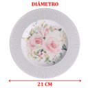 Ver imagem 6 de Jogo Pratos Sobremesa Lanche 4peças 4 Pessoas Ornatta 21cm