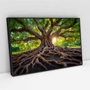 Ver imagem 2 de Quadro Decorativo Árvore Raízes Sala Quarto Casa Escritório