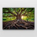 Ver imagem 3 de Quadro Decorativo Árvore Raízes Sala Quarto Casa Escritório
