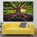 Ver imagem 1 de Quadro Decorativo Árvore Raízes Sala Quarto Casa Escritório