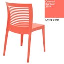 Ver imagem 2 de Cadeira Tramontina Victória Living Coral com Encosto Vazado Horizontal em Polipropileno 92041160