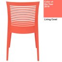 Ver imagem 6 de Cadeira Tramontina Victória Living Coral com Encosto Vazado Horizontal em Polipropileno 92041160