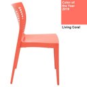 Ver imagem 4 de Cadeira Tramontina Victória Living Coral com Encosto Vazado Horizontal em Polipropileno 92041160