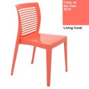 Ver imagem 1 de Cadeira Tramontina Victória Living Coral com Encosto Vazado Horizontal em Polipropileno 92041160